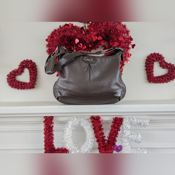 Coach Bag 19726 Beautiful Vintage Mahogany Brown Leather Bag Excellent Condition - Picture 13 of 13